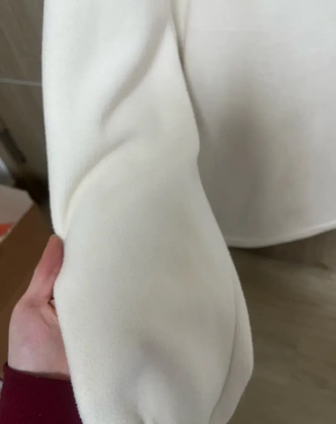 아이보리 후드집업 M 상품이미지3