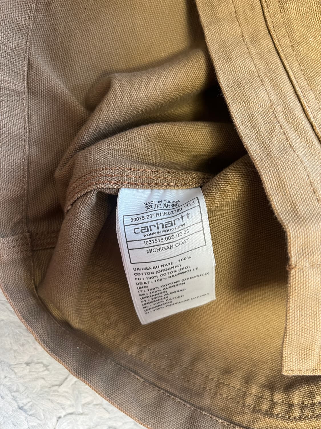 칼하트WIP 미시건 코트 [S] 상품이미지3