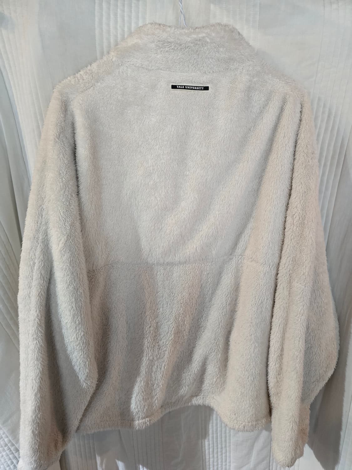 YALE 예일 뽀글이 플리스 자켓 아이보리 상품이미지4