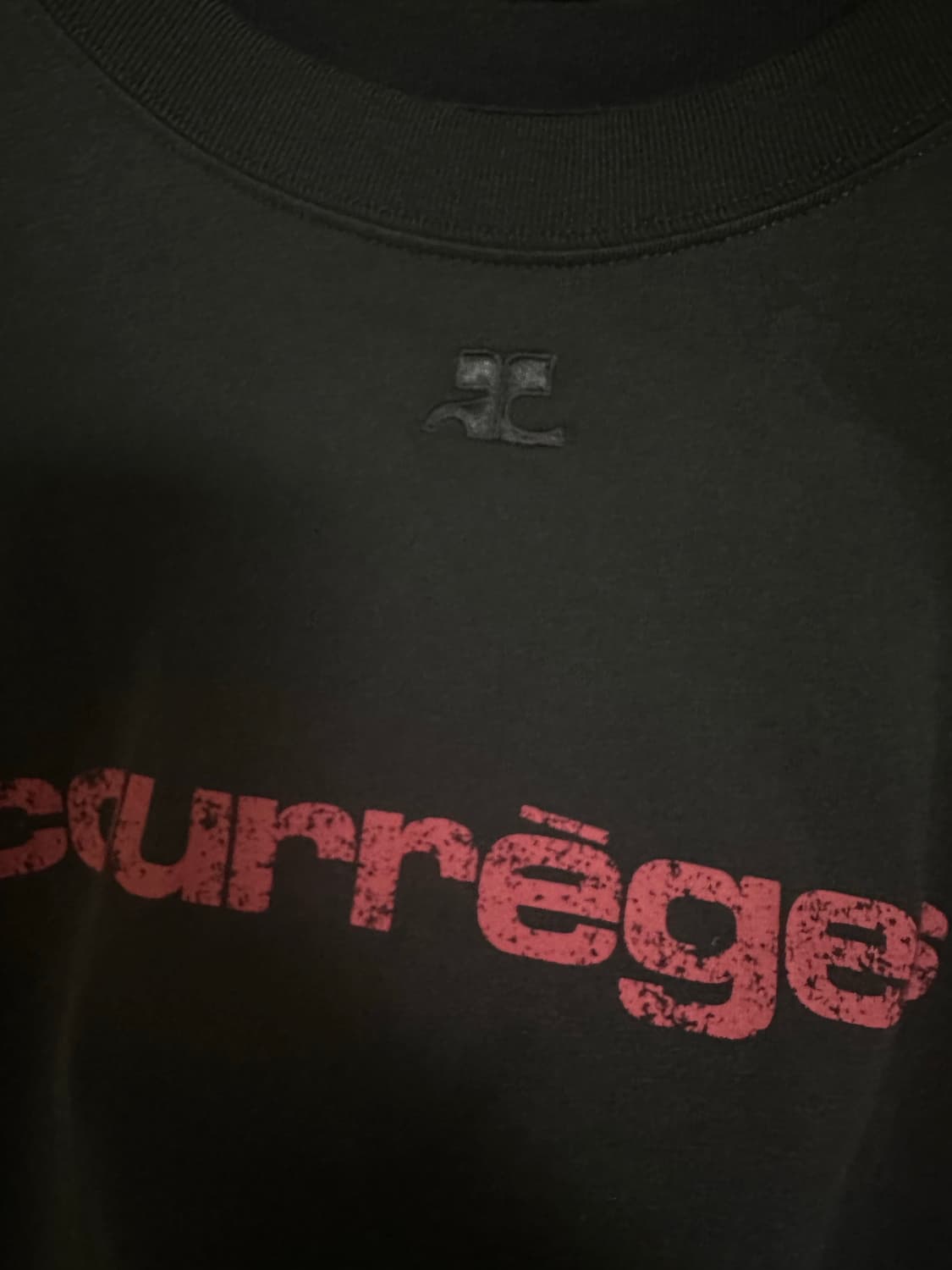[s] courreges fitted printed t-shirt 상품이미지3