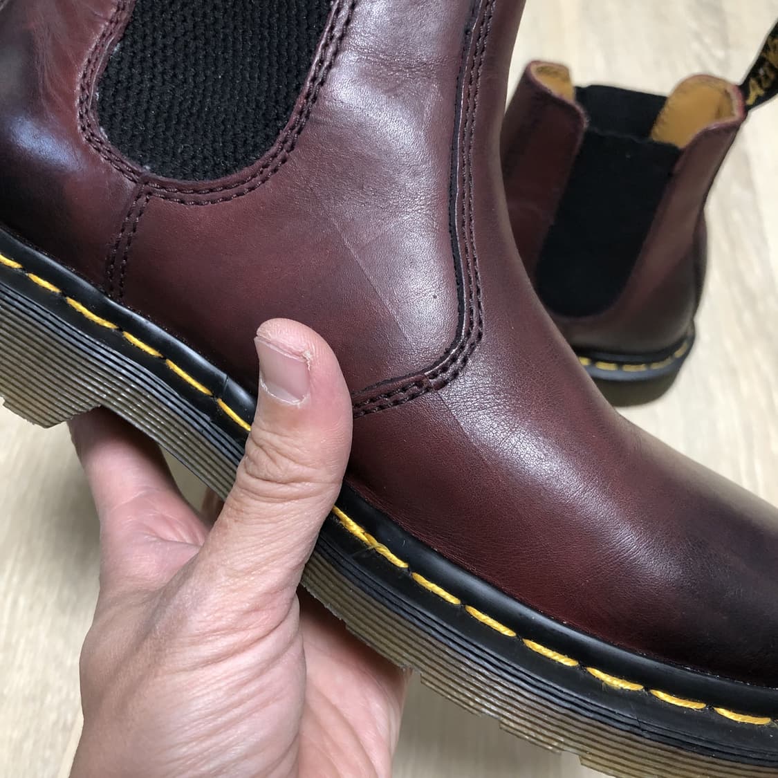 (220) 닥터마틴 Dr.martens 2976 첼시 부츠 체리 레드 블 상품이미지3