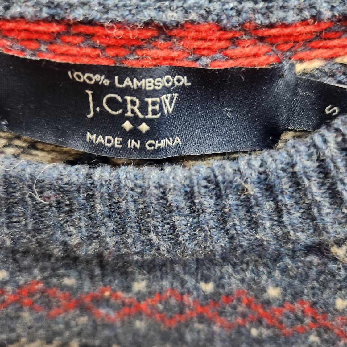 제이크루 페어아일 패턴 램스울 니트 S(M) 상품이미지4