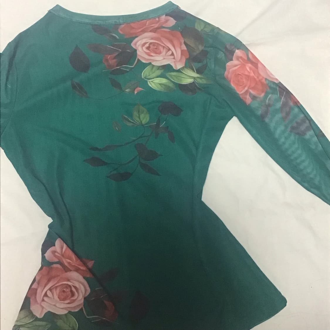 모리 하구미 오리엔탈 플라워 시스루 롱슬리브 상품이미지2