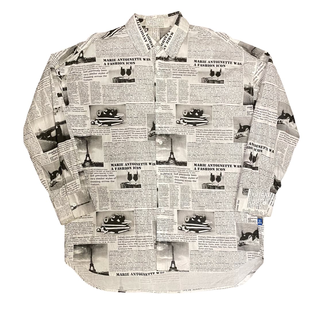 오버핏 뉴스페이퍼 셔츠 상품이미지1