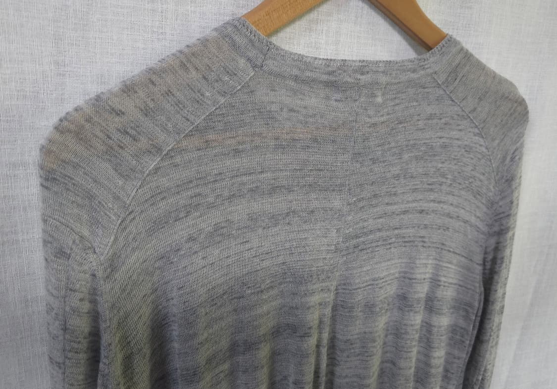 타임 한섬 정품 린넨 니트 여름 긴팔 얇은 그레이 여성 90 44 55 상품이미지6