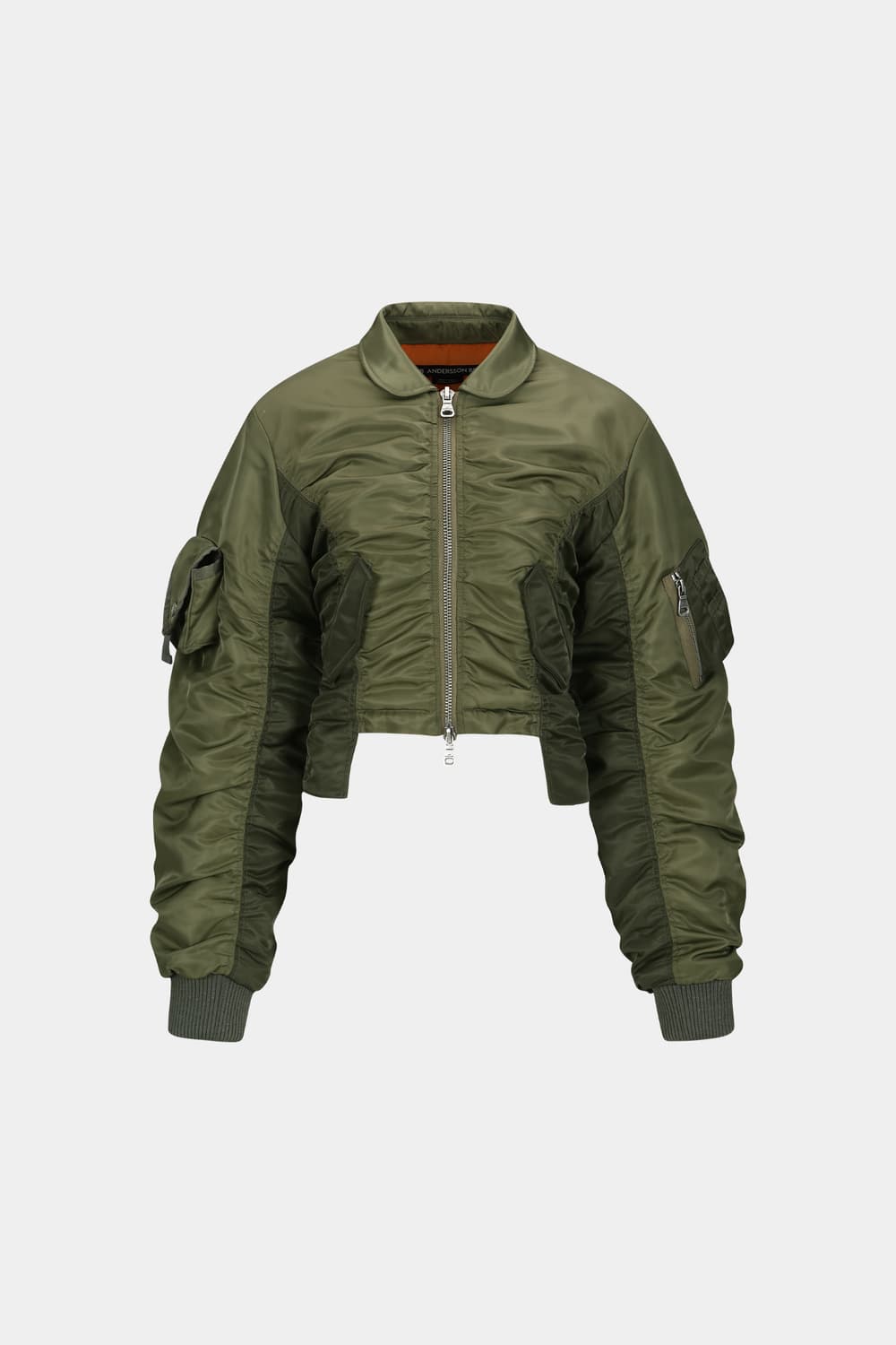 앤더슨벨 봄버 자켓 비탈리나 레이스업 카키 adsb ma1 awa652w 상품이미지1