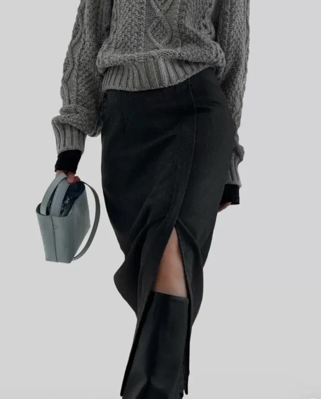 어텀 울트임스커트 차콜 상품이미지2