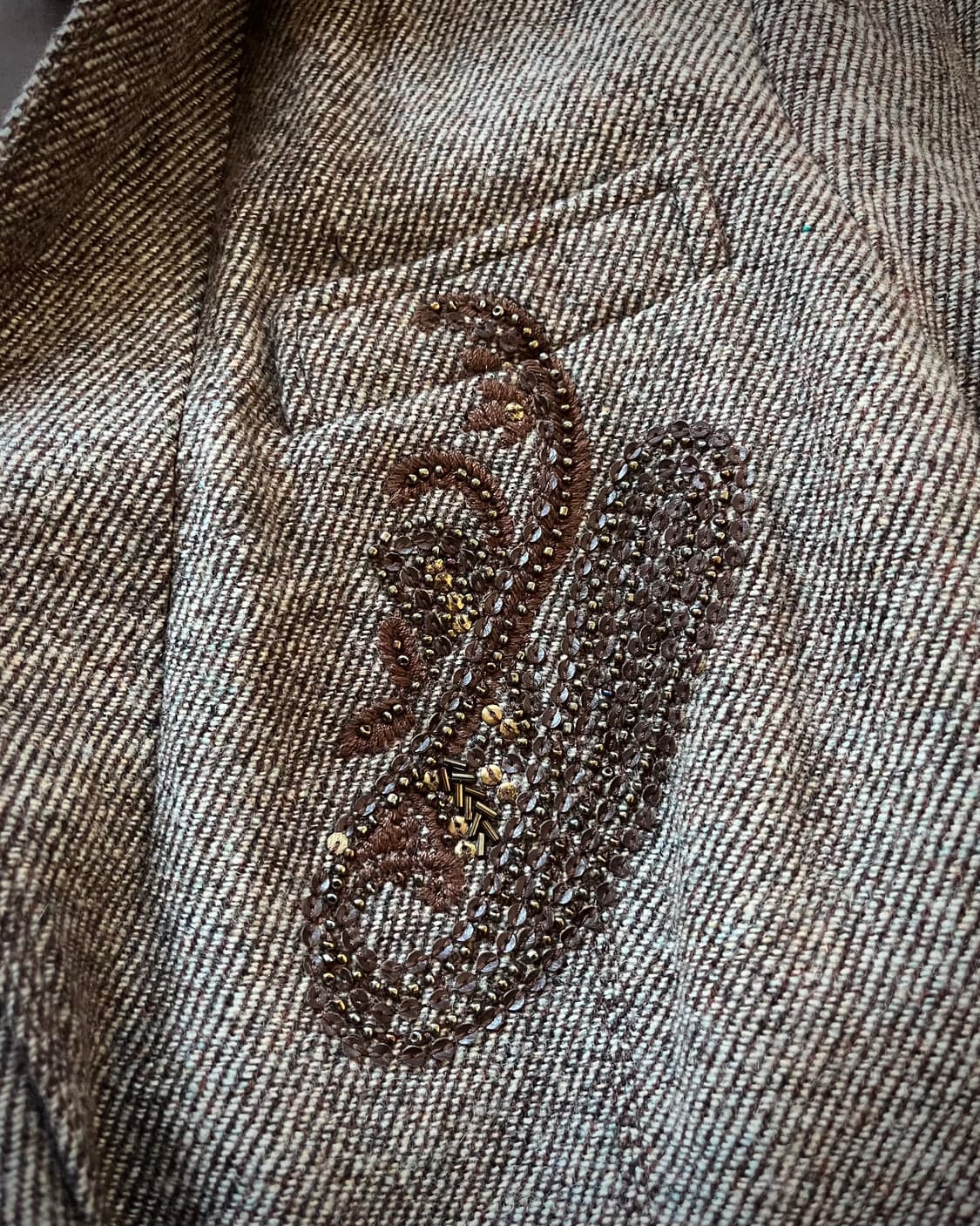 TALBOTS Jewelry & Embroidery Trim Jacket 상품이미지5