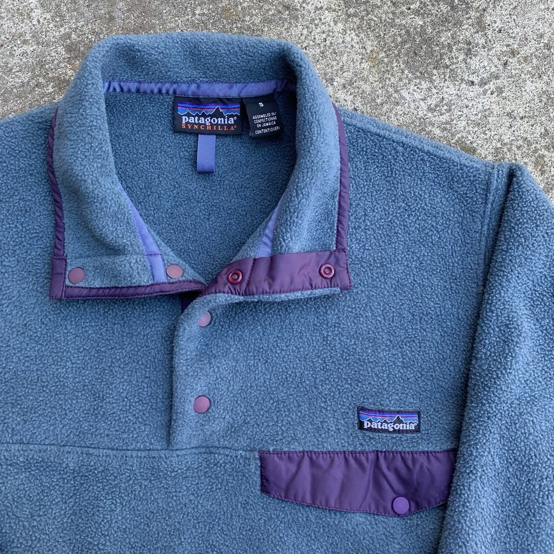 03FW 파타고니아 신칠라 스냅-T 더스티메사블루/퍼플 자메이카 상품이미지2