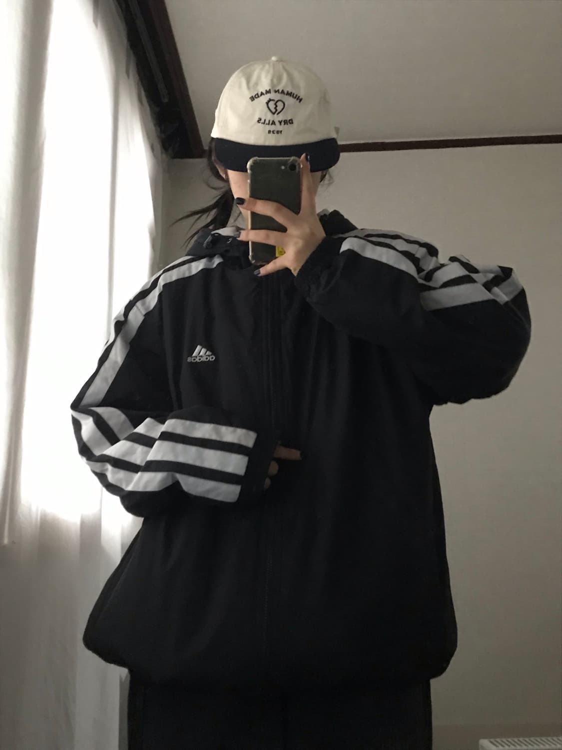 아디다스 00s 블랙 누빔패딩 상품이미지1