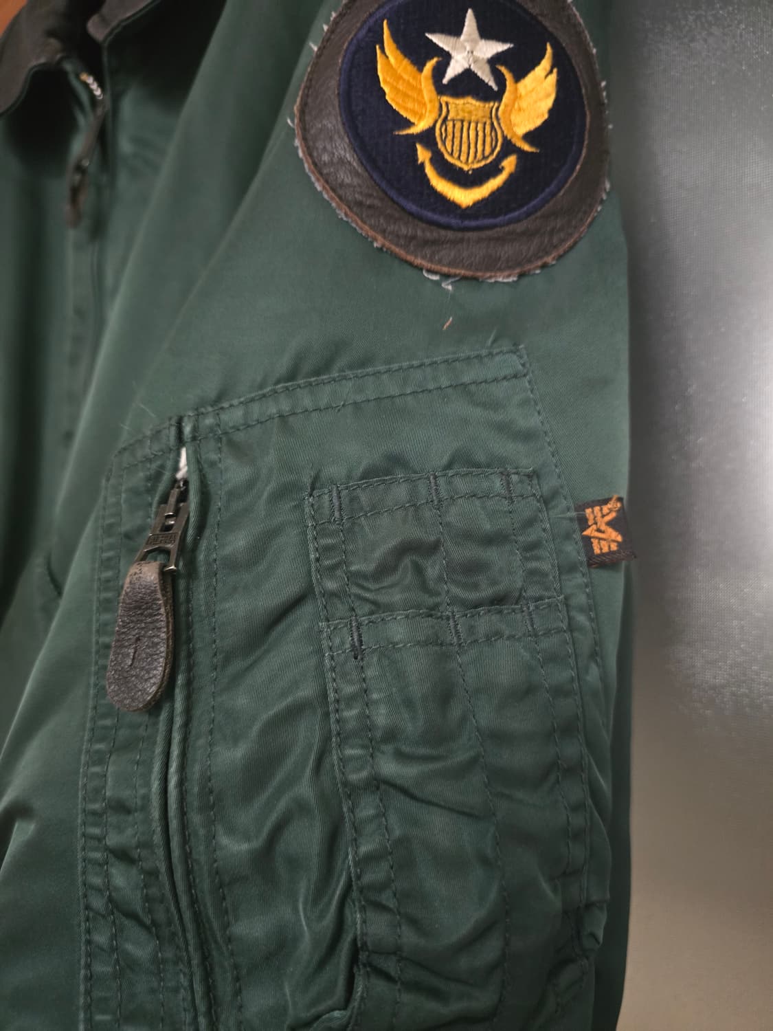 알파사 cwu45p (가죽카라) 자켓 상품이미지3