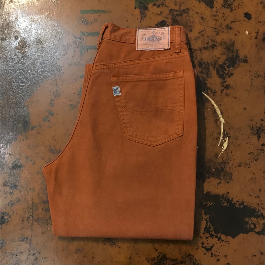 Vtg 빈티지 브라운 코튼 팬츠 허리 27 28 사이즈  상품이미지1
