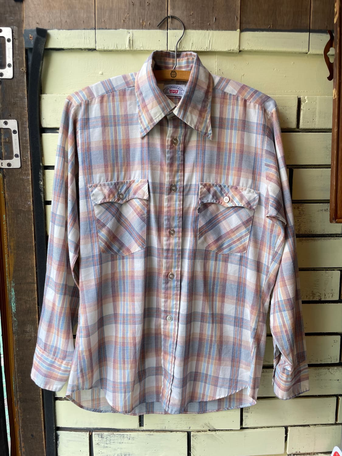 1970-80's Vintage Levi’s Check Shirt  상품이미지1