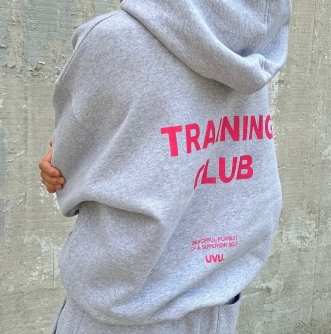 UVU 트레이닝클럽 후드 그레이 상품이미지3