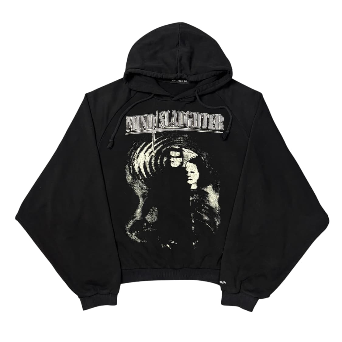 (OS) 프로젝트 G/R 마인드 슬로터 워시드 후드티 블랙 상품이미지1