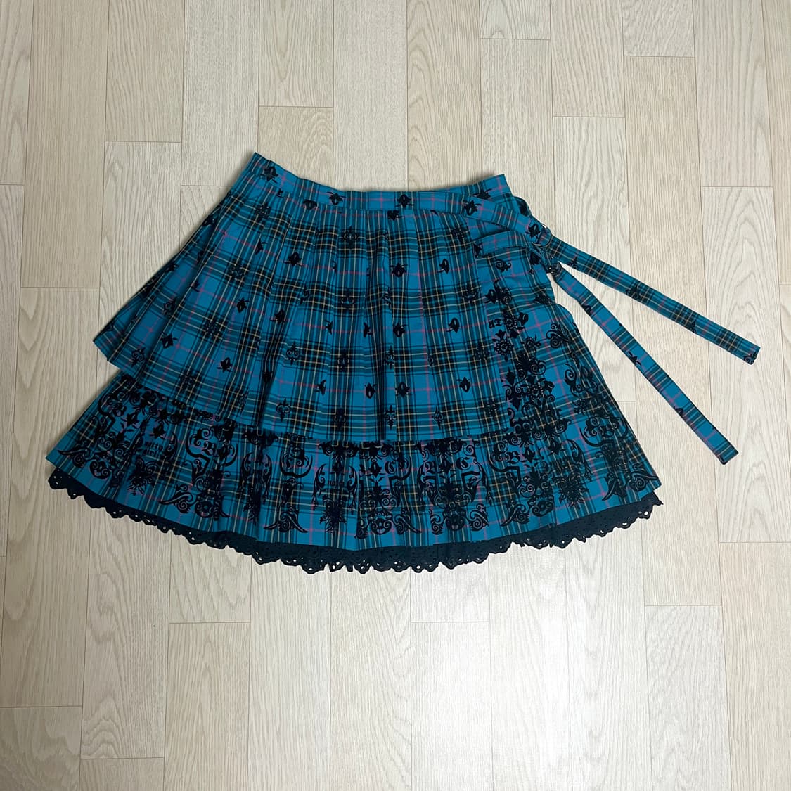 BA-TSU CLUB 체크 플리츠 스커트 코이세이오 오헤시오 y2k 상품이미지1