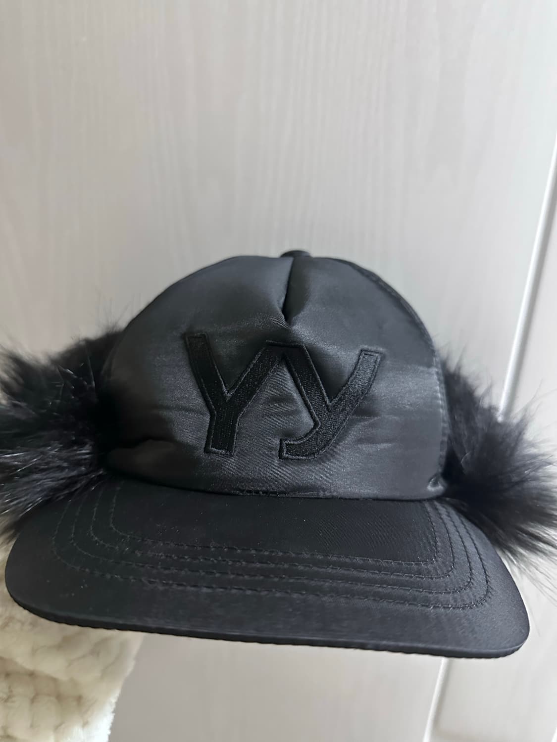 오픈와이와이 퍼 볼캡 모자 이어플랩 상품이미지2