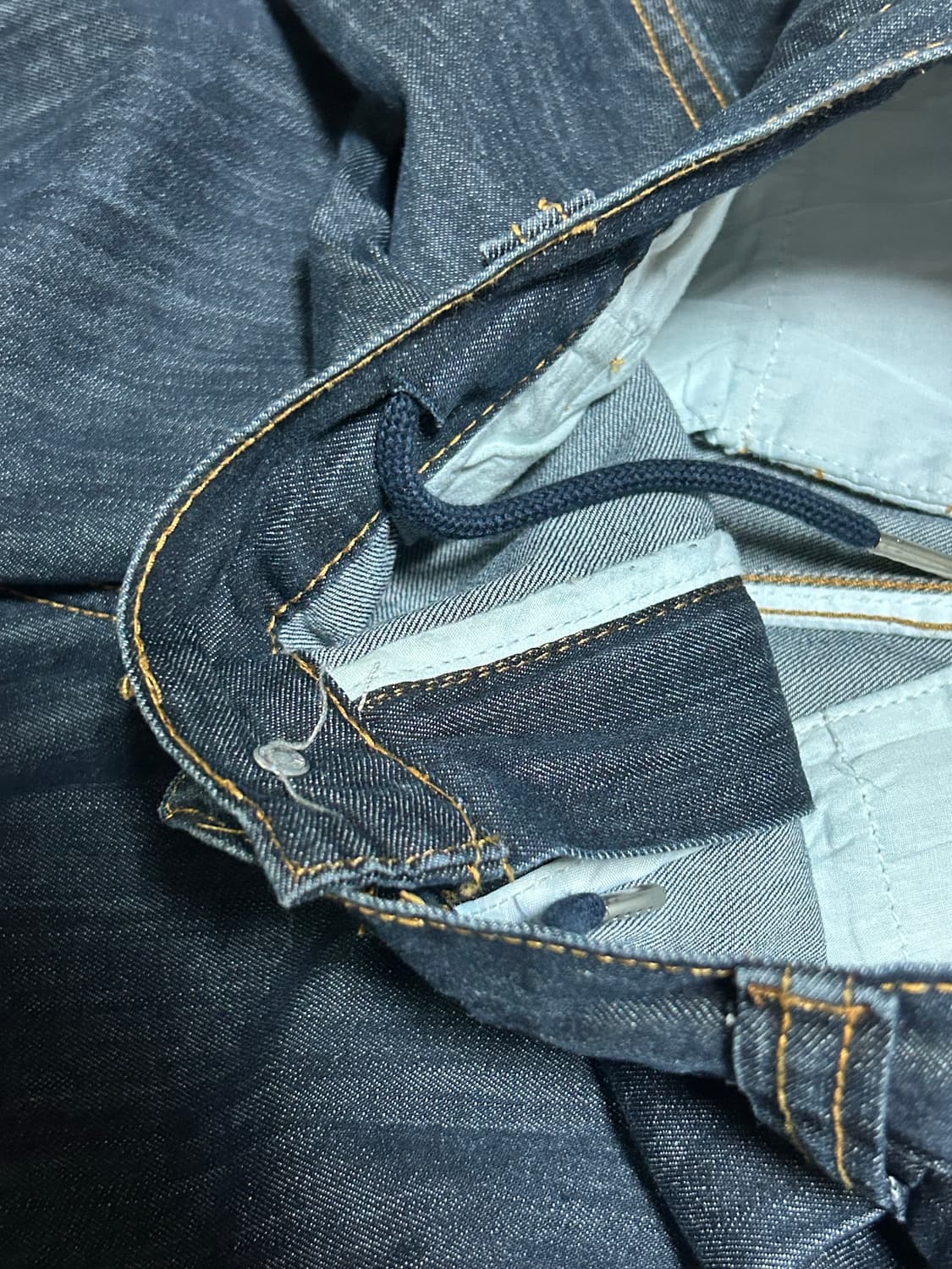 라퍼지스토어 인디고 밴딩 데님팬츠(1size) 셀비지/로우/생지데님/쿠어 상품이미지7