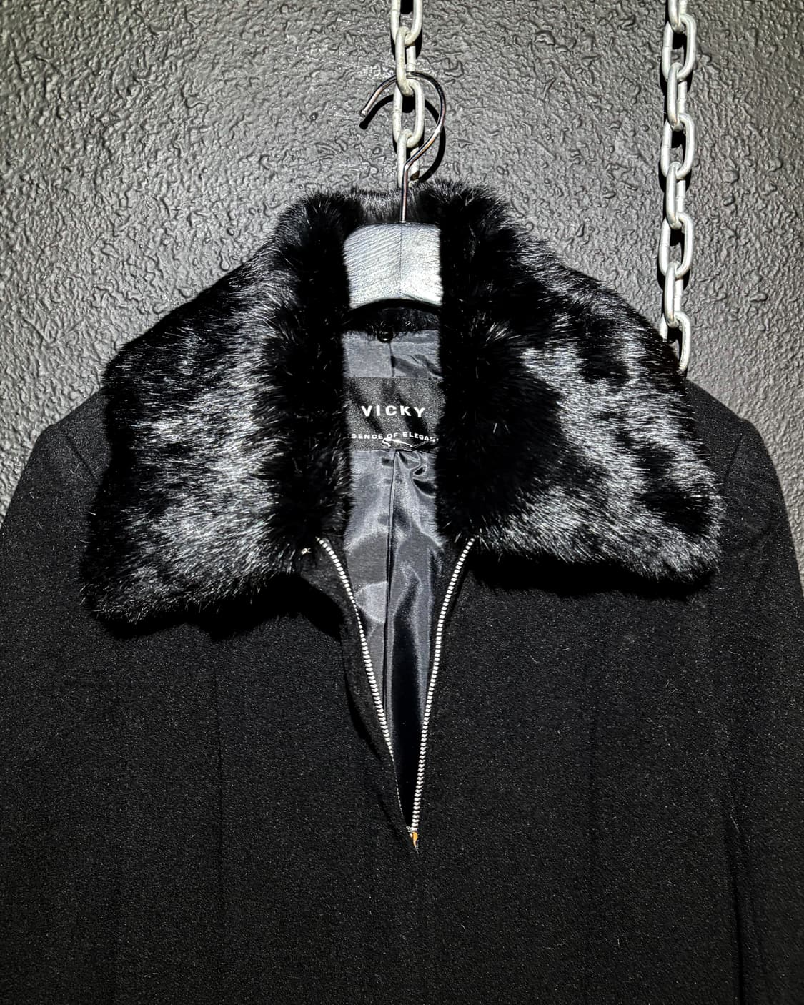 VICKY – Black cashmere long coat  상품이미지2