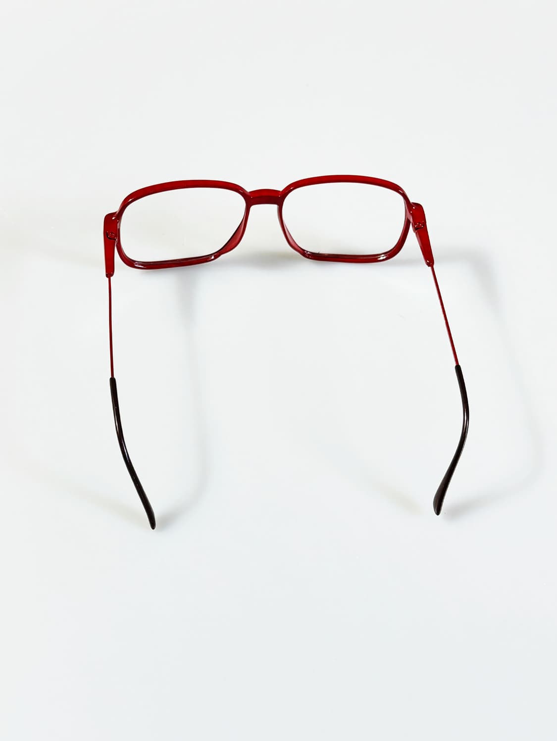 80s ALAN 레드 뿔테 레트로 스퀘어 빈티지 안경 상품이미지6