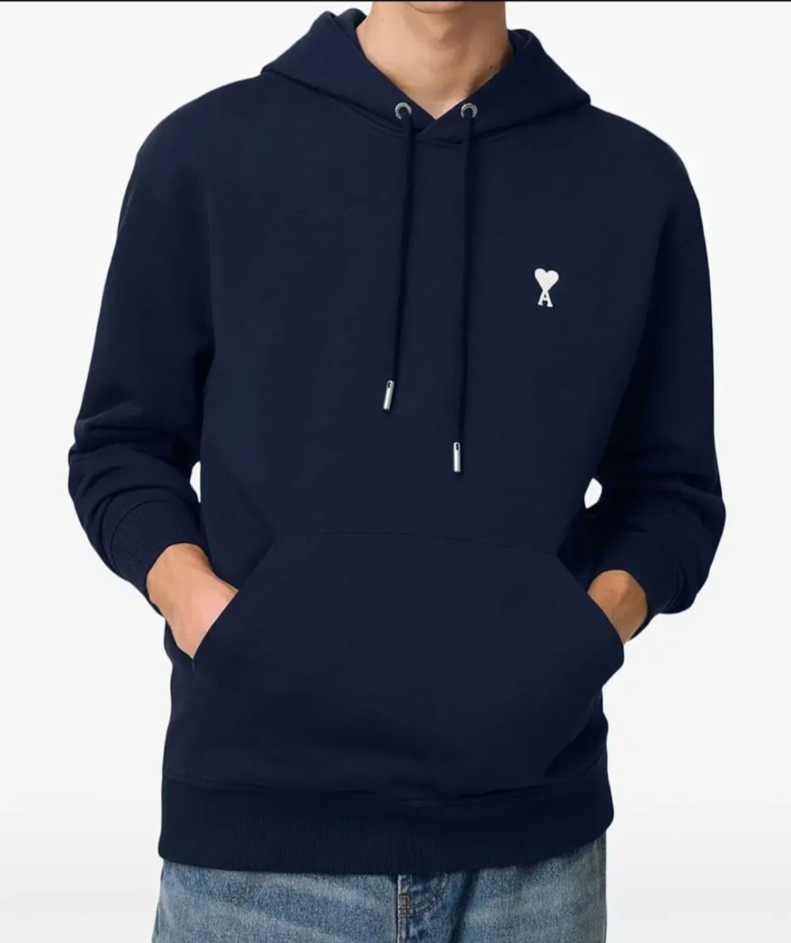 아미 스몰하트 화이트로고 후드티 3컬러 상품이미지5