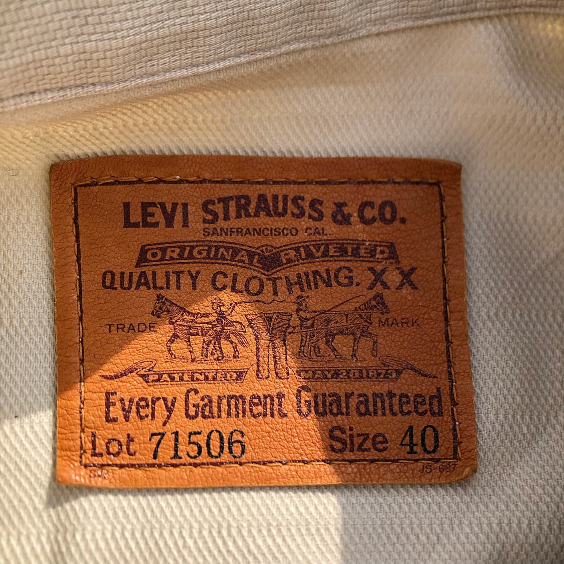 [M] 리바이스 1세대 코튼 자켓 상품이미지6