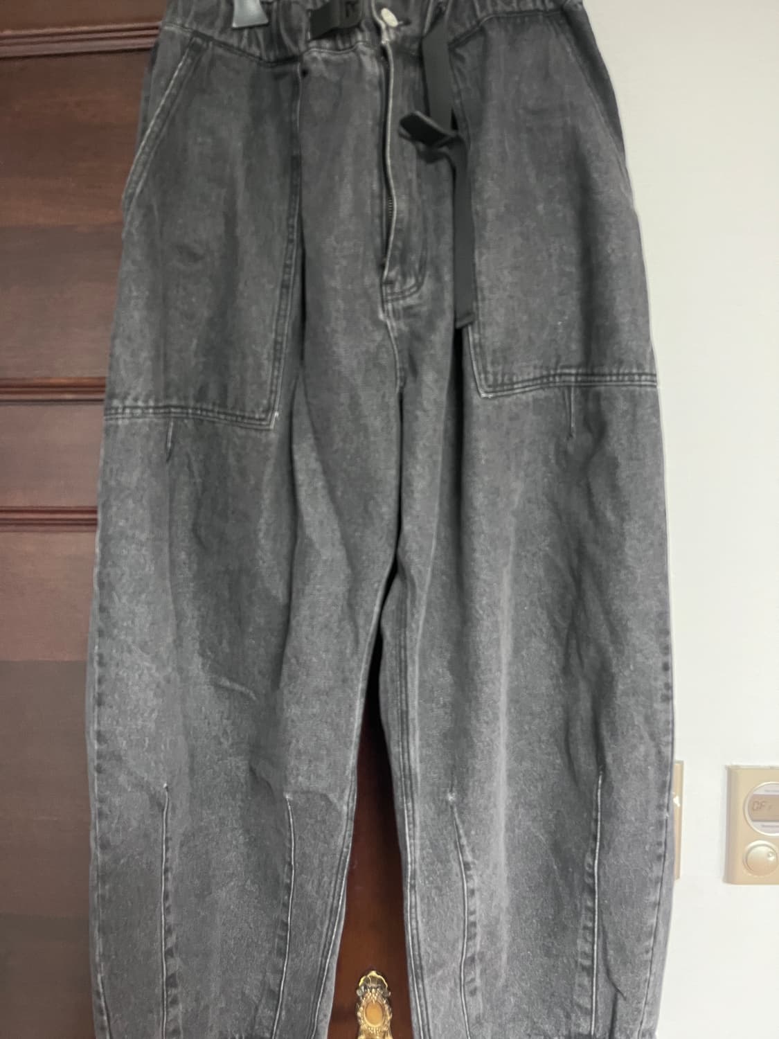 미니멀프로젝트워시드 퍼티그 벌룬 데님 팬츠 MDP105 [DARKGRAY 상품이미지2