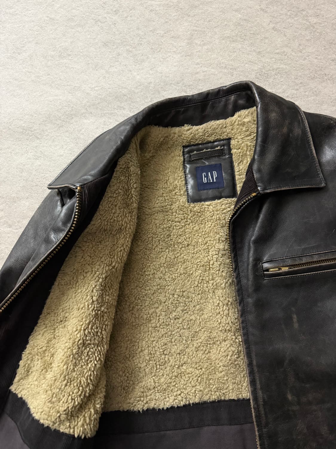 Old gap 소가죽레더자켓 상품이미지7