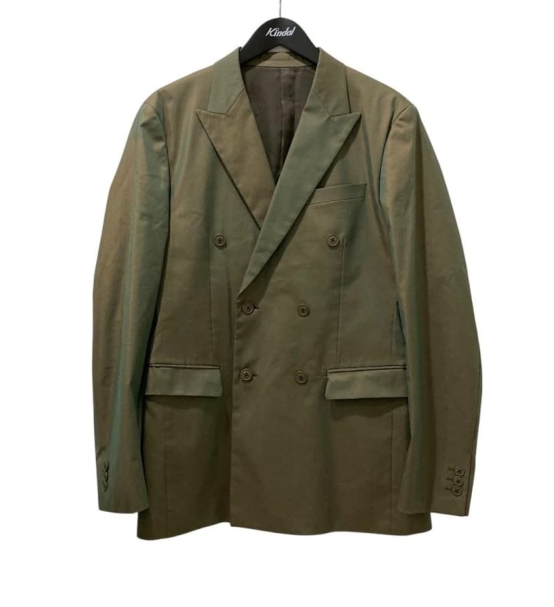 일본 미스터 젠틀맨 더블 브레스트 자켓 XL 카키 (민트급) 상품이미지6
