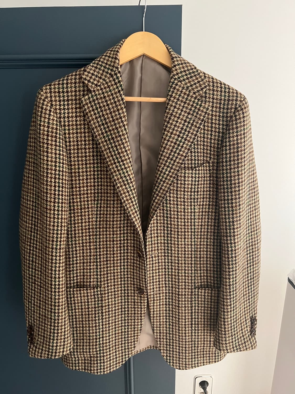 라마르쉐 링자켓 아브라함문 건클럽 그린 체크 트위드 자켓 (50) 상품이미지1