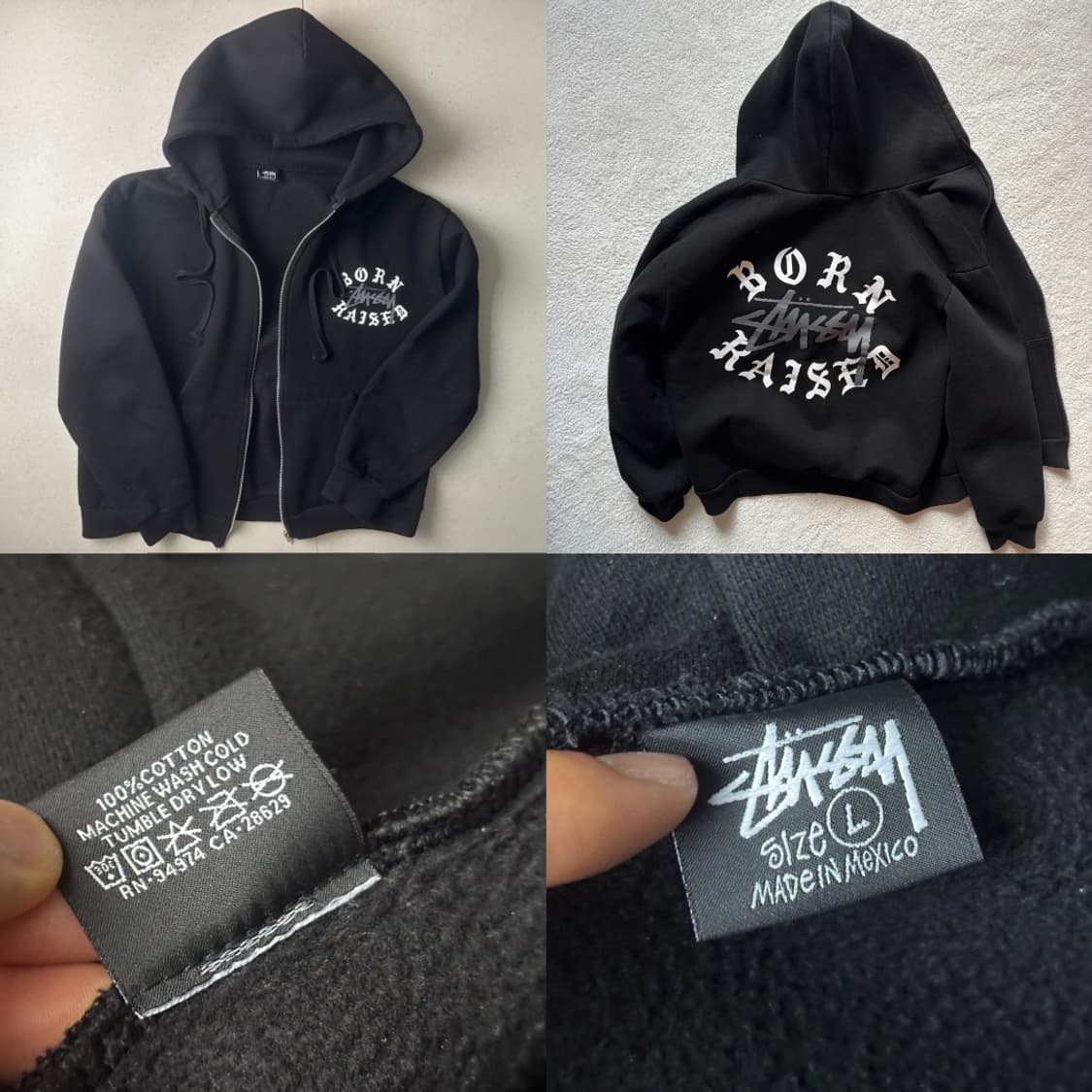 스투시 본앤레이즈드 후드집업 상품이미지3