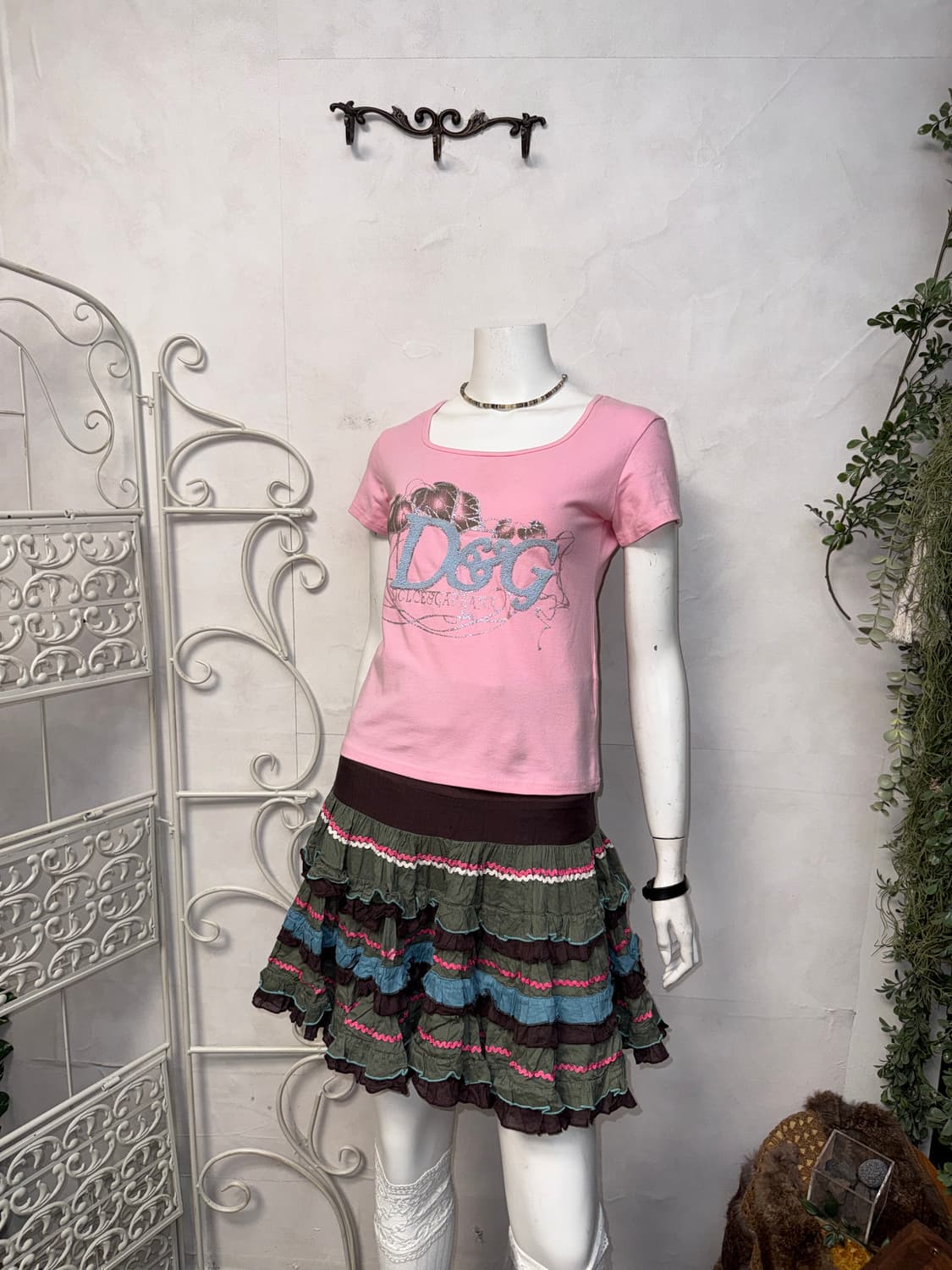 Dolce & Gabbana pink beads glitter 반팔티 상품이미지6