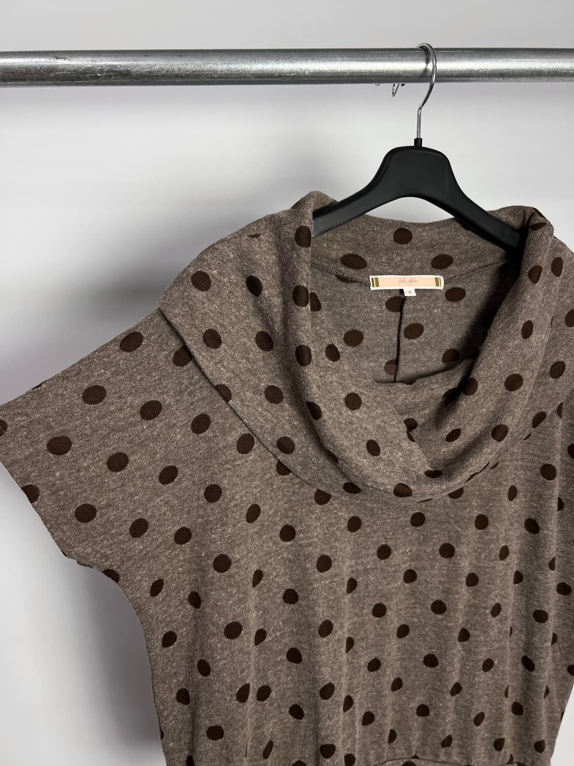 PINK ADOBE 도트 반팔 니트 상품이미지5