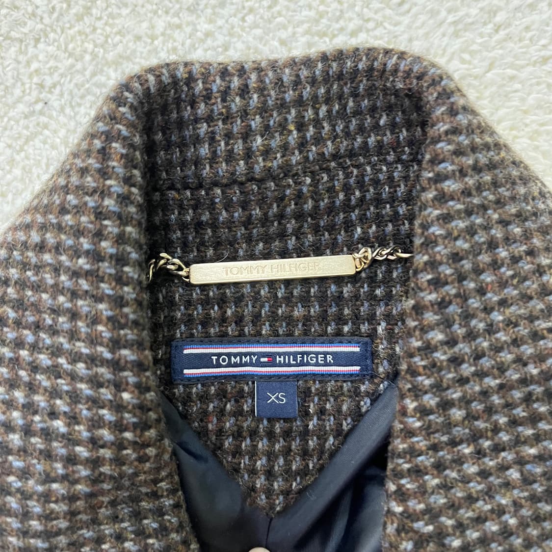 XS 타미힐피거 여성 체크 롱코트 0323M 상품이미지2