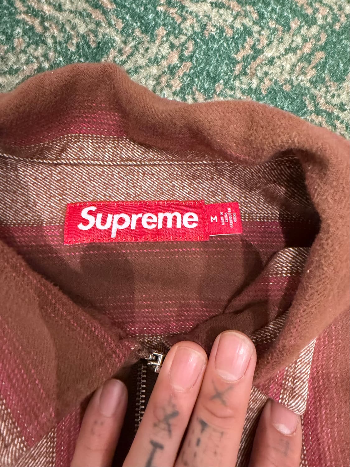 슈프림 스트라이프 플란넬 셔츠 자켓 상품이미지2