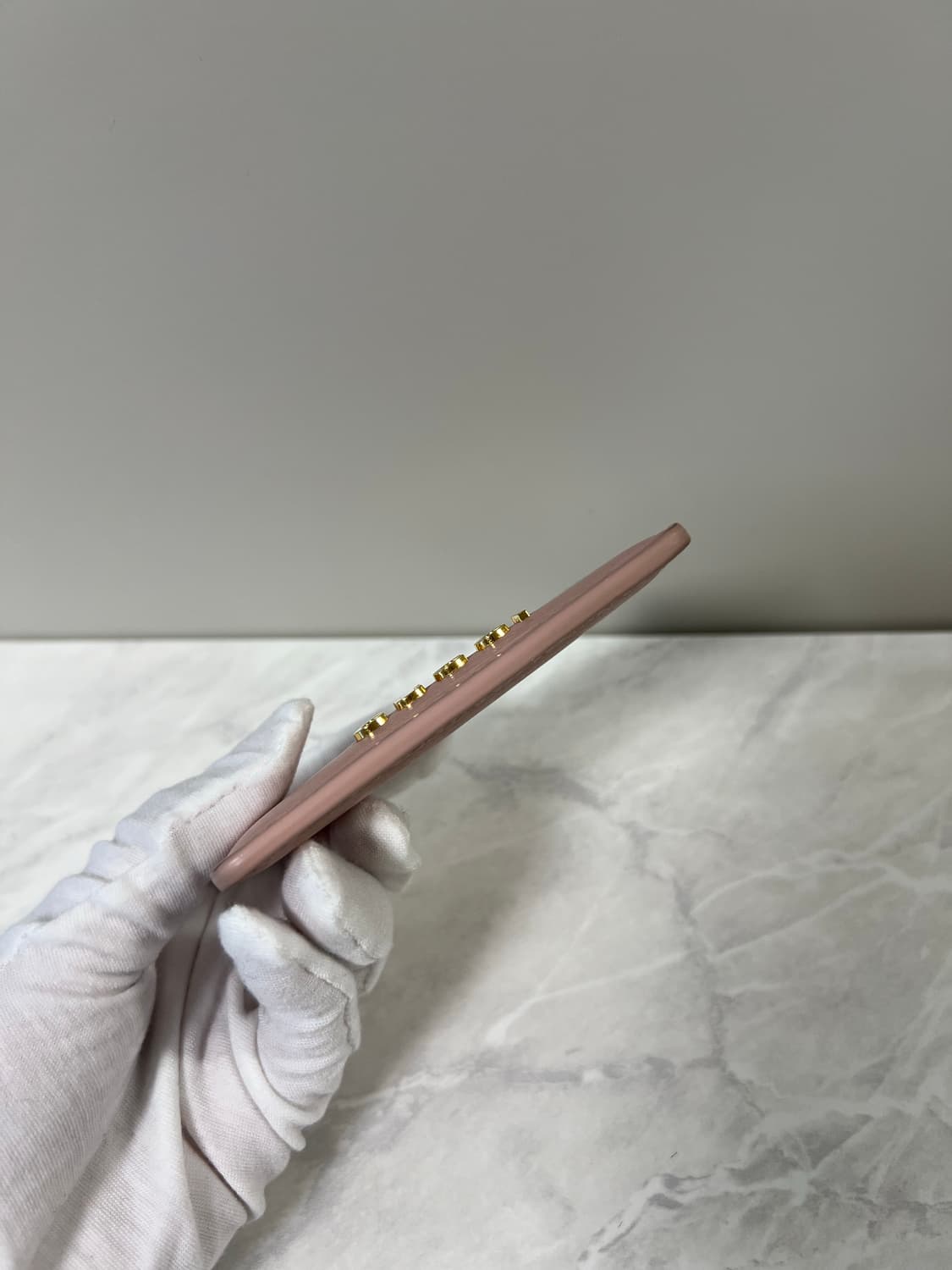 구찌 스크립트 라이트 레더 카드지갑 핑크 상품이미지8