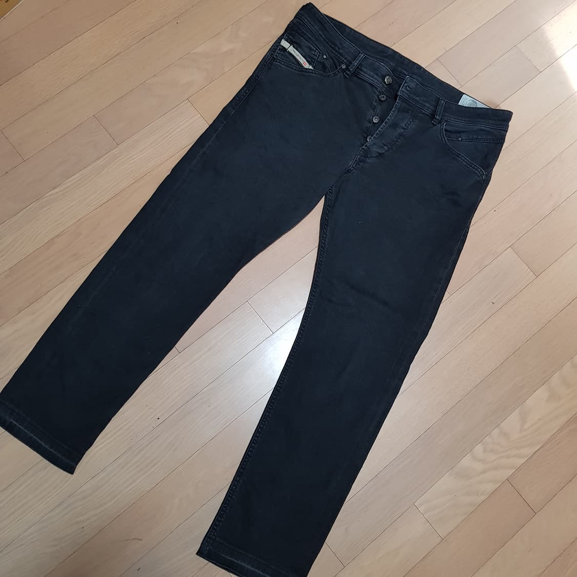 34인치 / 디젤 / BELTHER / 테이퍼드 블랙진/ 2장410 상품이미지2