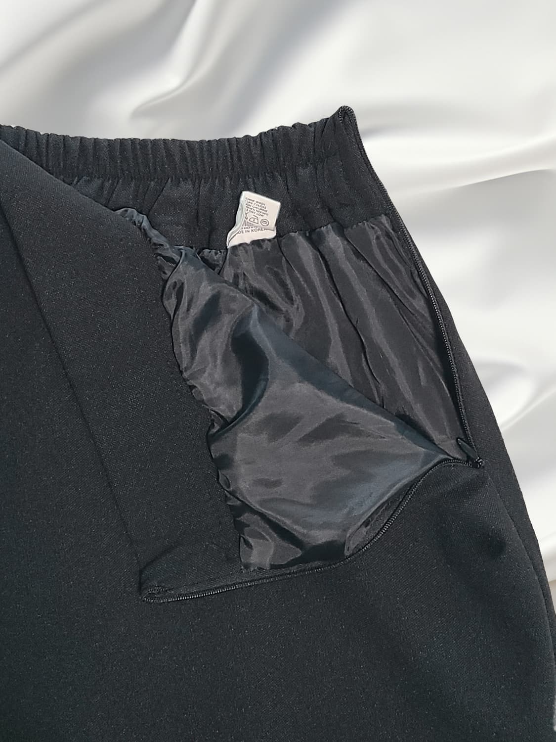 BY THE SHEW 머메이드 언발 블랙 롱스커트 상품이미지2