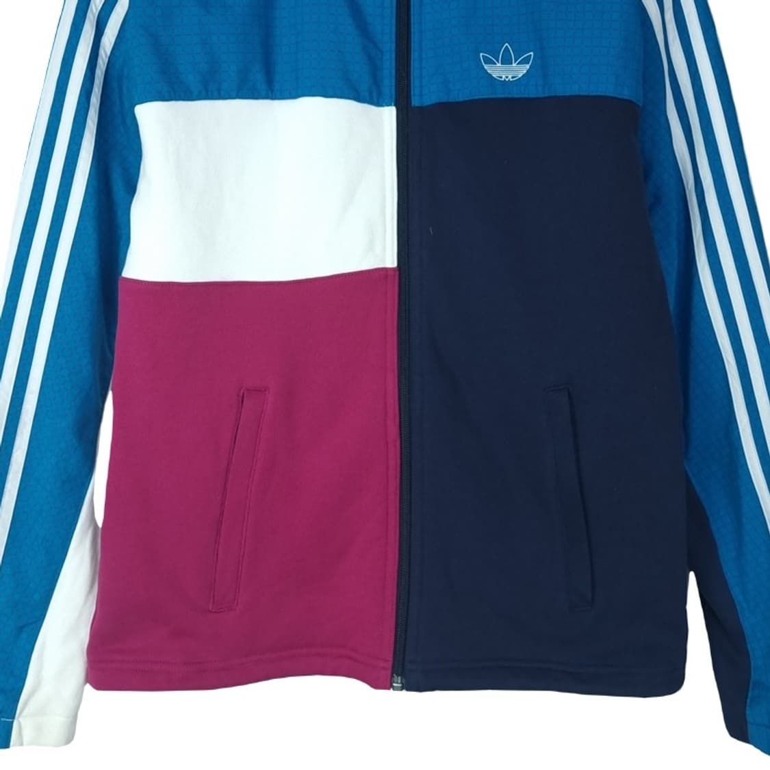 [아디다스] 불꽃 로고 패치 멀티 컬러 삼선 바람막이 자켓 M18346 상품이미지5