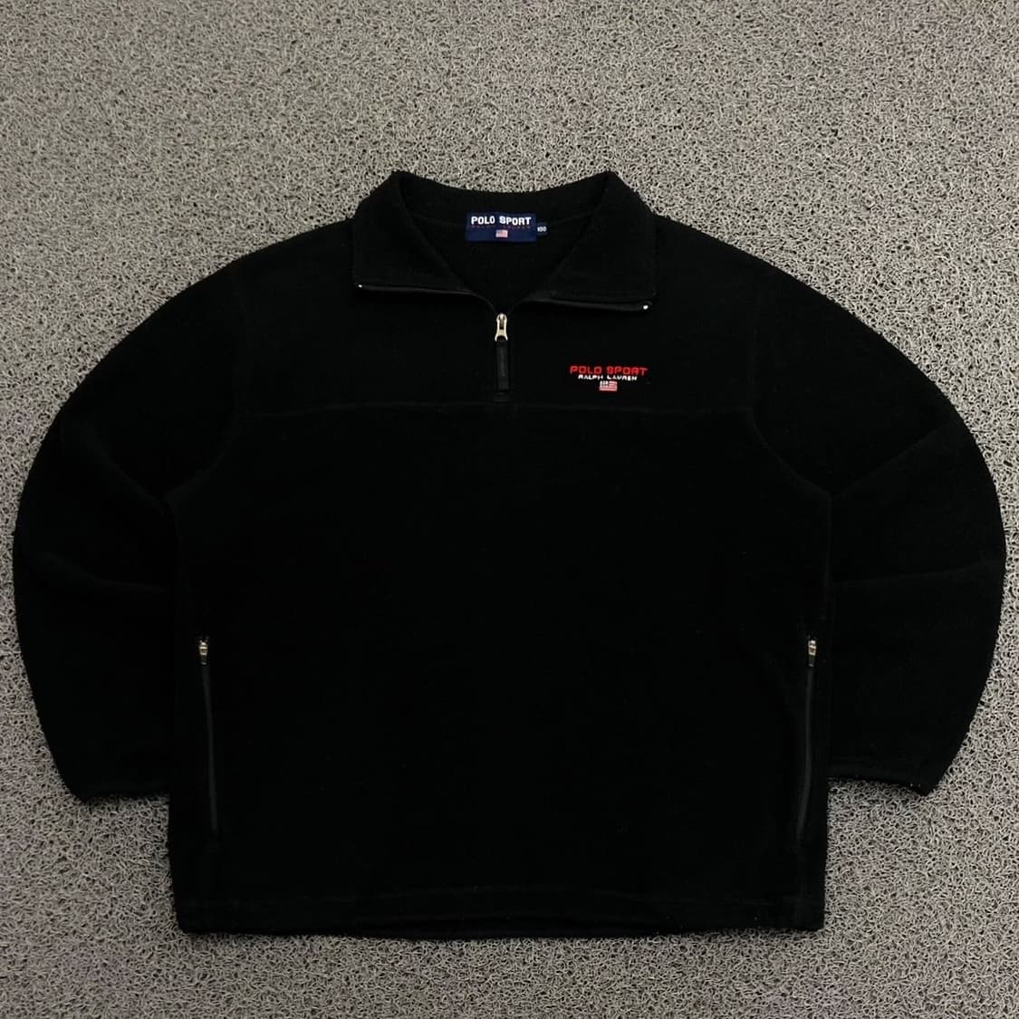 PoloRalphLauren 자수로고 블랙 후리스 아노 상품이미지1