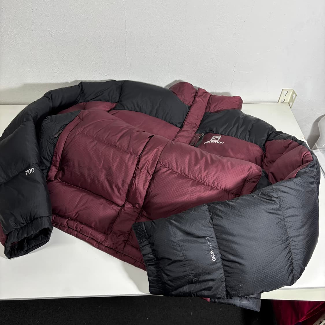 XXL 110 살로몬 검와인 CIMAWIND 덕다운 필파워700 패딩점퍼 상품이미지2