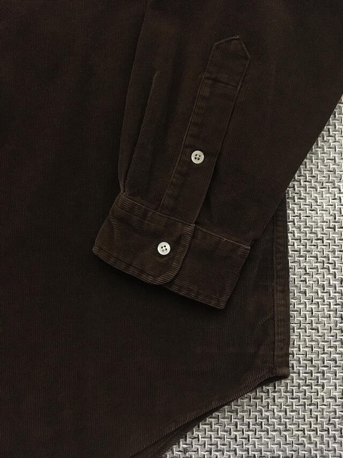 Bordeaux heavy corduroy oversized shirts 상품이미지4