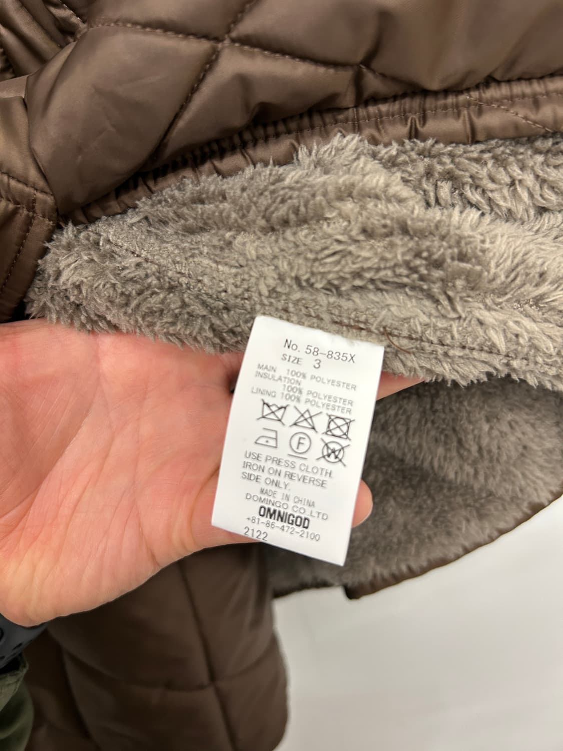 OMNIGOD 옴니갓 다이아 퀼팅 코트 상품이미지6