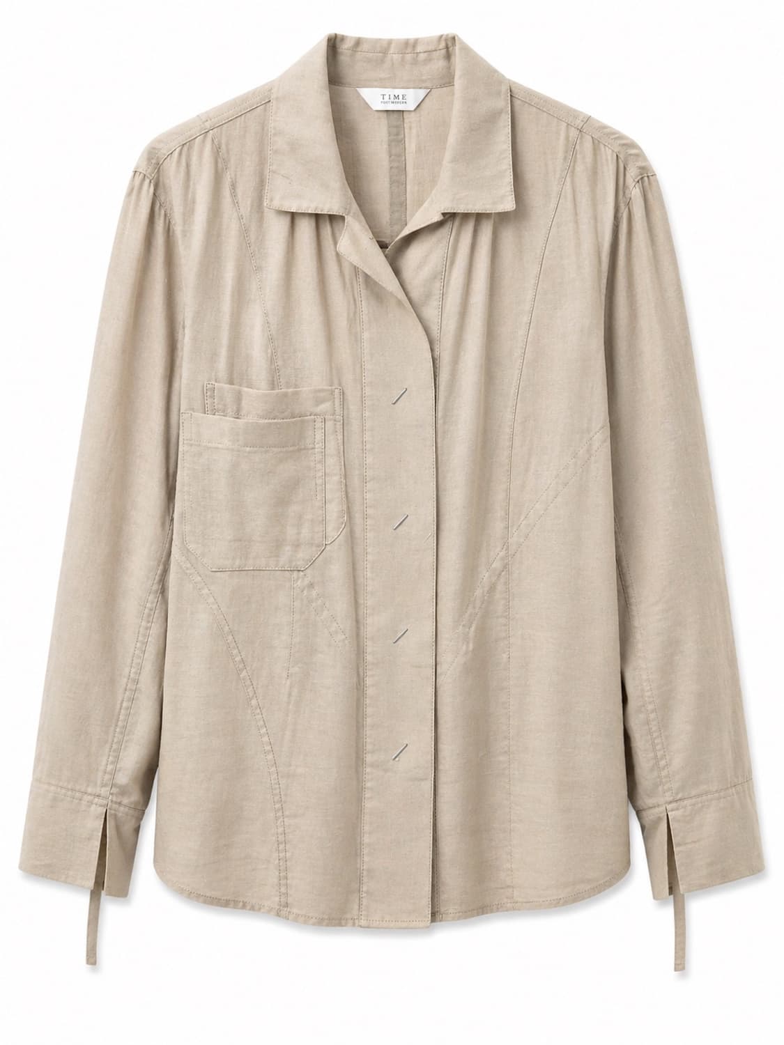 타임 베이지 코튼셔츠 상품이미지1