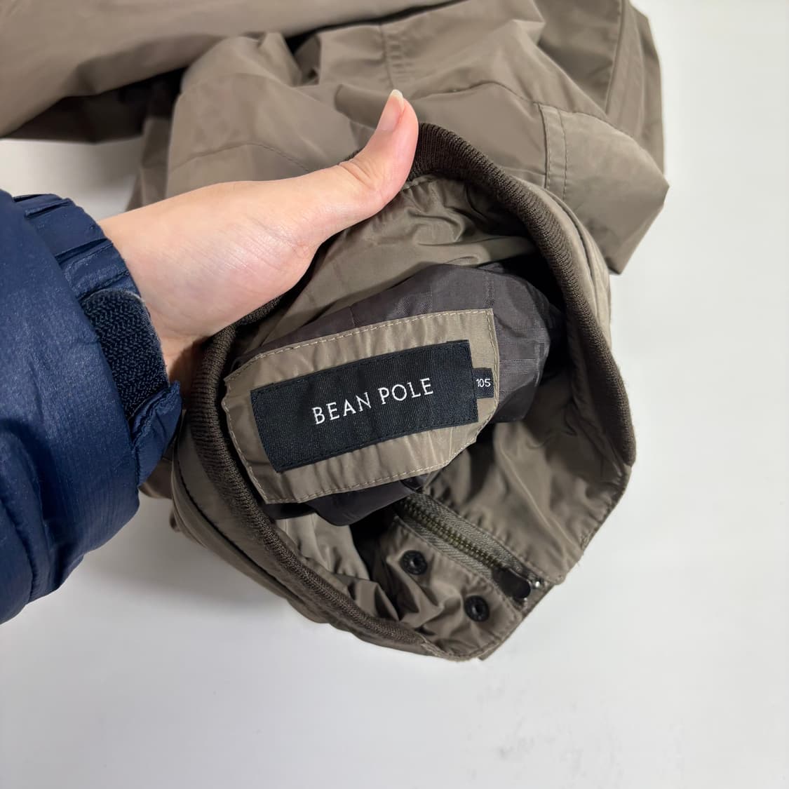 L 105 빈폴 카키 주머니로고 바막자켓 상품이미지4