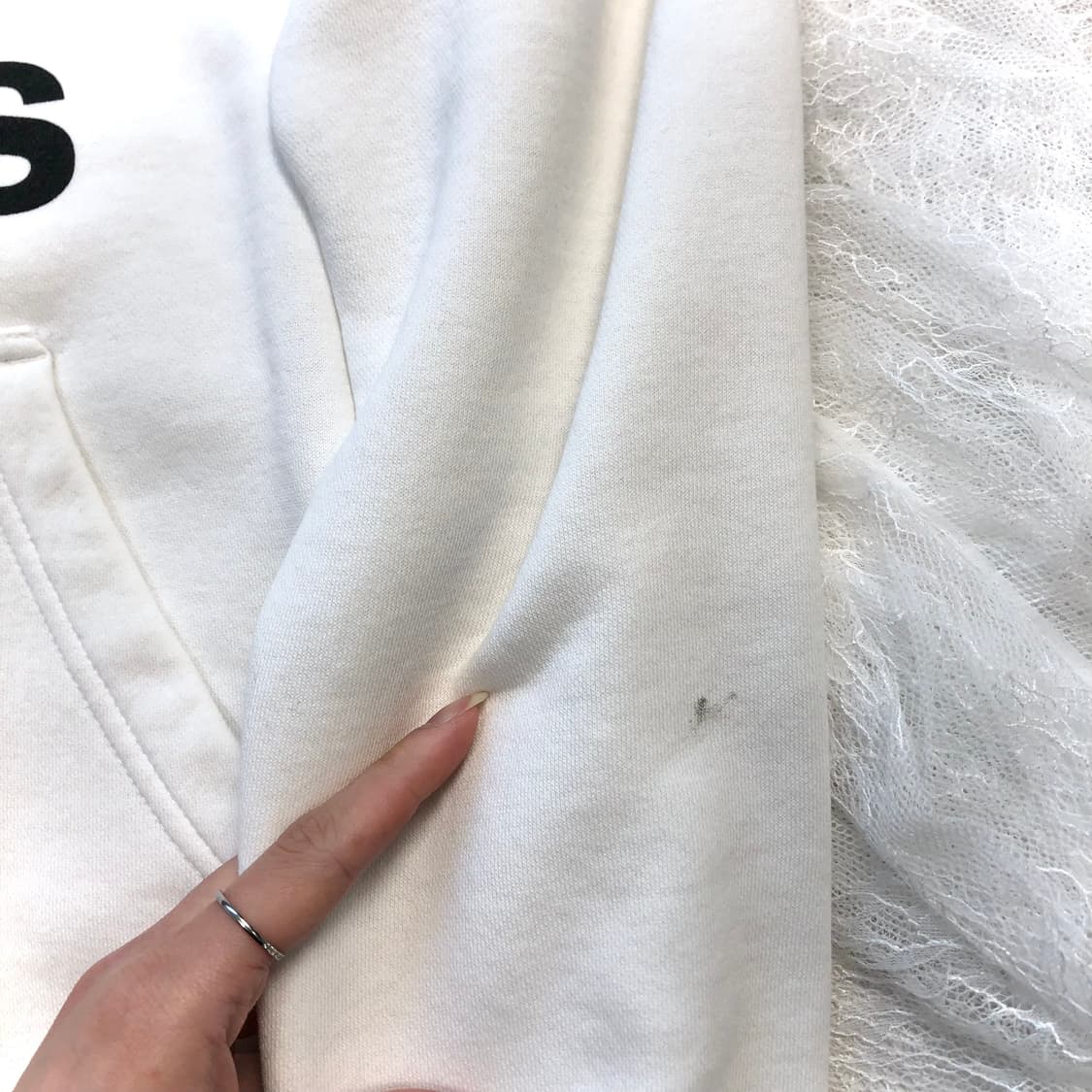 아디다스 흰+검 빅파이어버드 아방 후디 상품이미지5