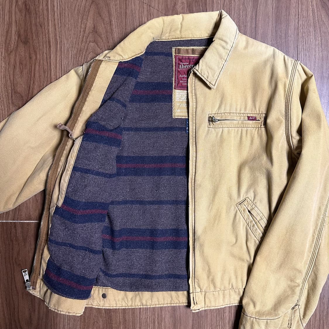 빈티지 아베크롬비 디트로이트 워크자켓 XL 상품이미지4