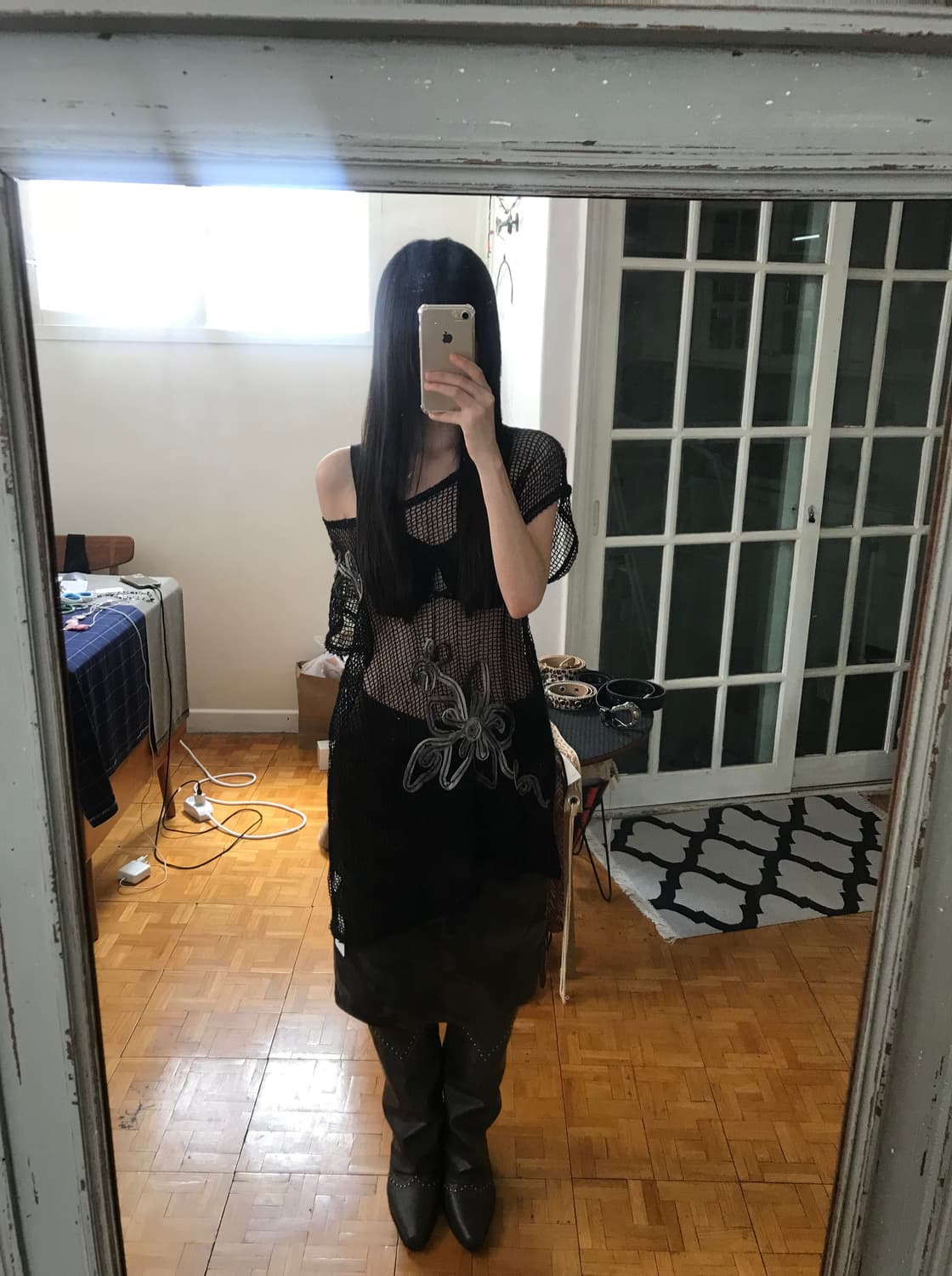 vintage pattern skirt 상품이미지1