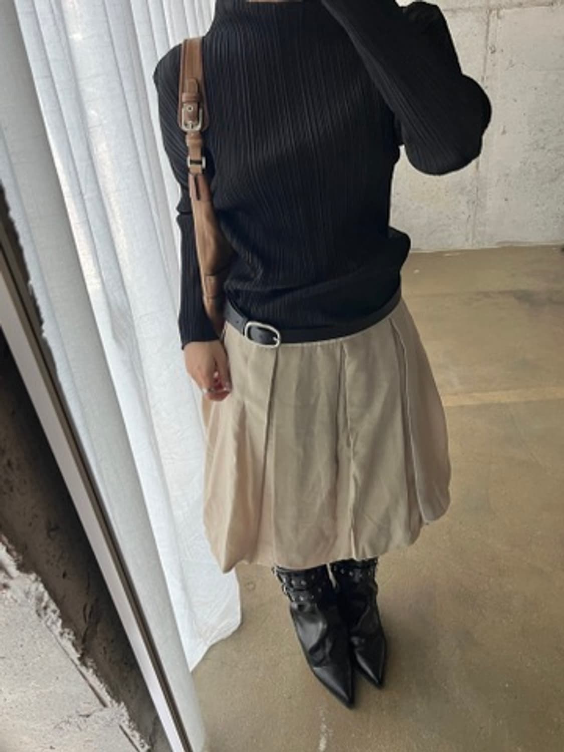 Rene 르네 벌룬 스커트 베이지 상품이미지5