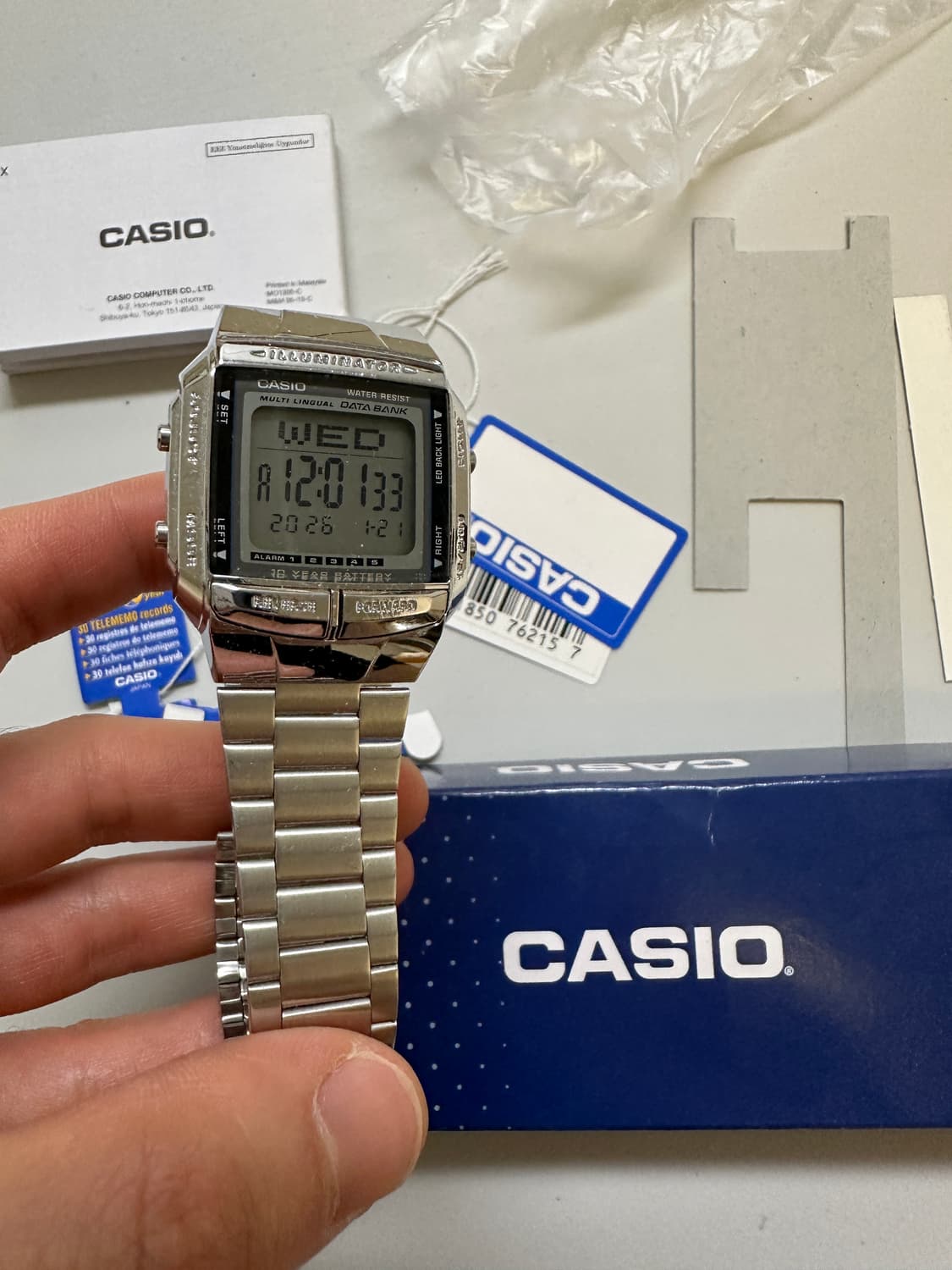 카시오 메탈 시계 상품이미지1